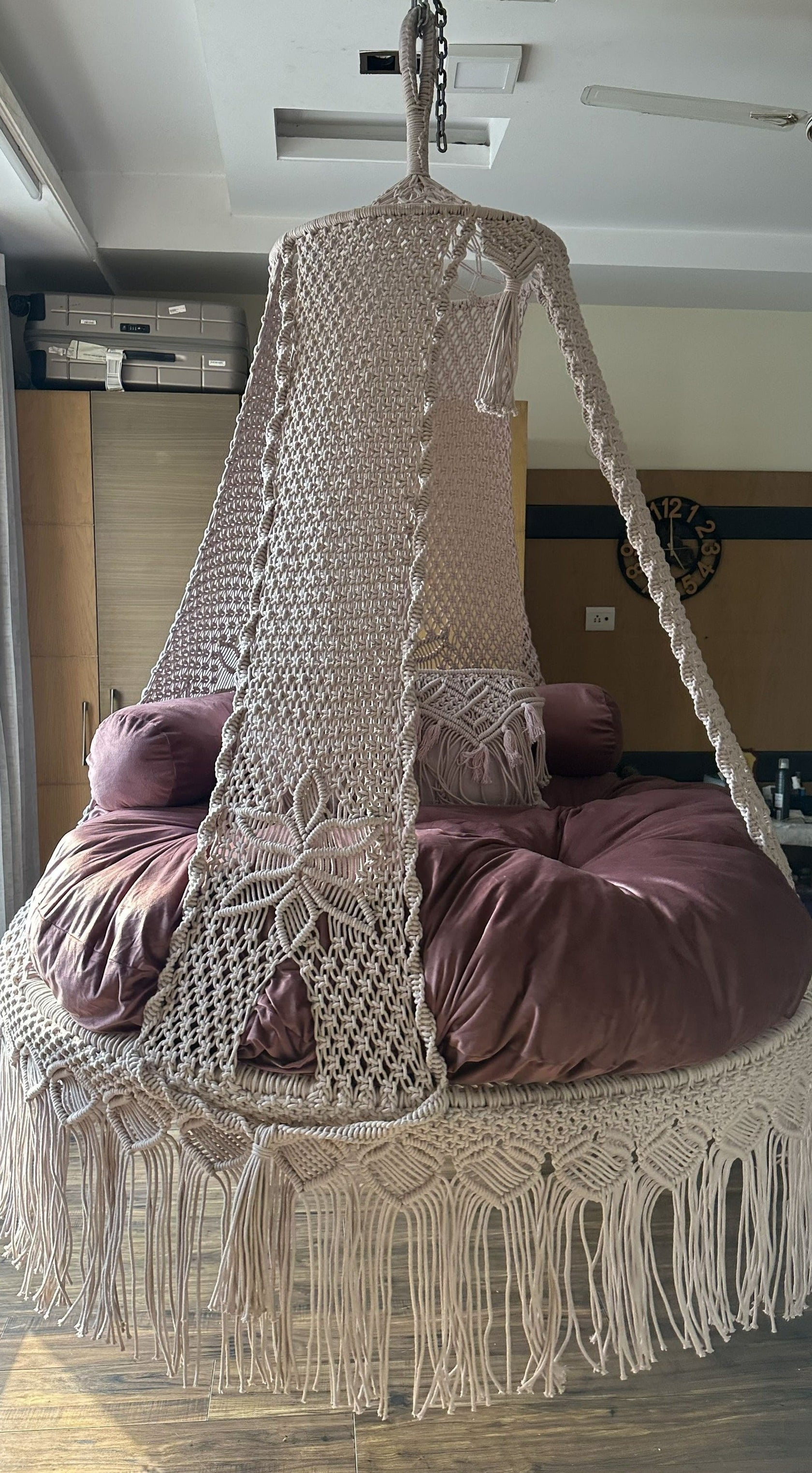 Bed Swing 60" - Macrame Lush Lux bed