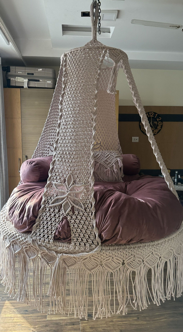 Bed Swing 60" - Macrame Lush Lux bed